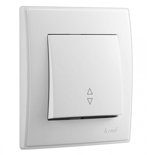 Выключатель 1-кл проходной Lezard LESYA белый(705-0202-105)