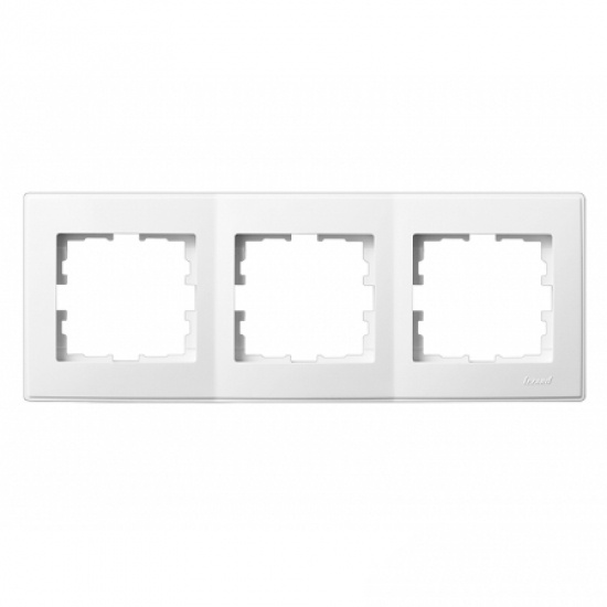 Рамка 3-на горизонтальная Lezard LESYA белая(705-0200-148)