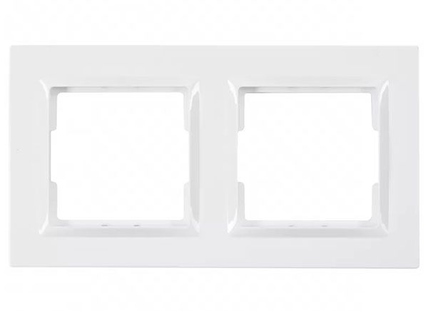 Рамка 2М горизонтальная LUXEL JAZZ белая 9022(9022)