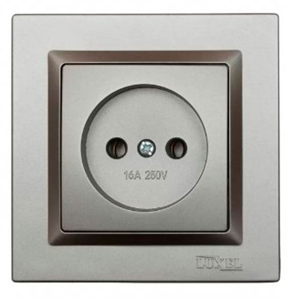 Розетка JAZZ (графит) рамка 9701(9701)