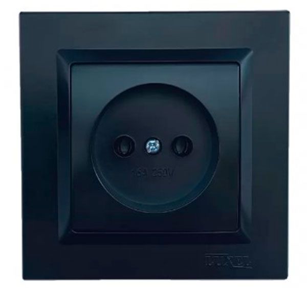 Розетка JAZZ (черный) рамка 9101(9101)