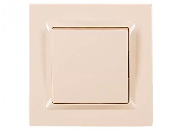 Вимикач 1-кл. LUXEL JAZZ крем 9302(9302)