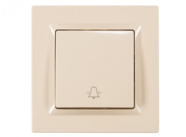 Кнопка дзвінка LUXEL JAZZ крем 9317(9317)