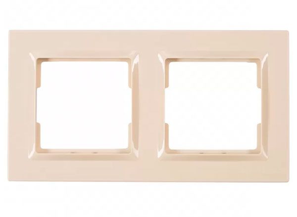 Рамка 2М горизонтальна LUXEL JAZZ крем 9322(9322)