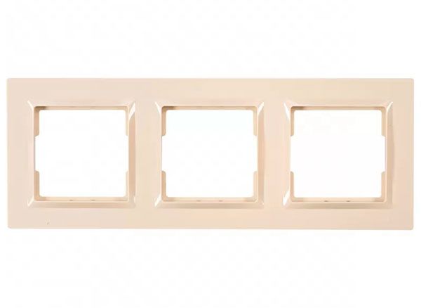 Рамка 3М горизонтальна LUXEL JAZZ крем 9323(9323)