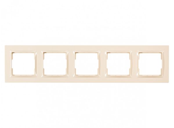 Рамка 5М горизонтальна LUXEL JAZZ крем 9325(9325)
