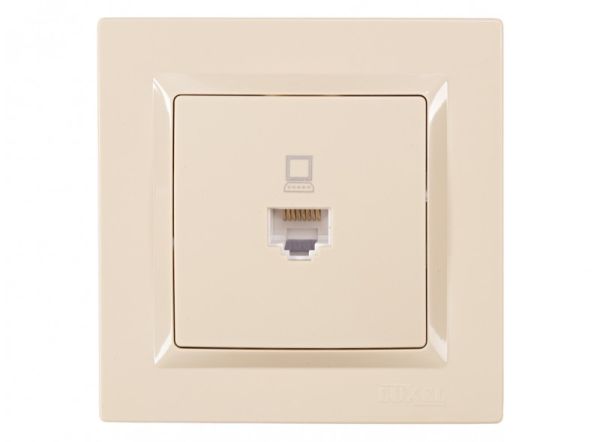 Розетка PC LUXEL JAZZ крем 9327(9327)