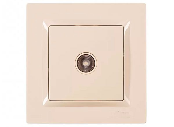 Розетка TV LUXEL JAZZ крем 9309(9309)