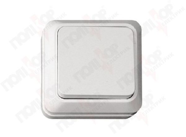 Вимикач 1-кл. Luxel Opera 2002 н/у білий(2002)