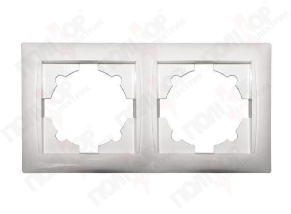 Рамка 2-а гориз. Luxel Primera 3022 біла(3022)