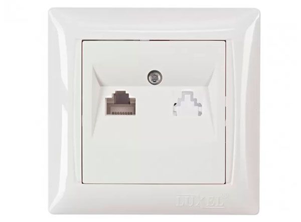 Розетка PC Luxel Primera 3027 біла(3027)