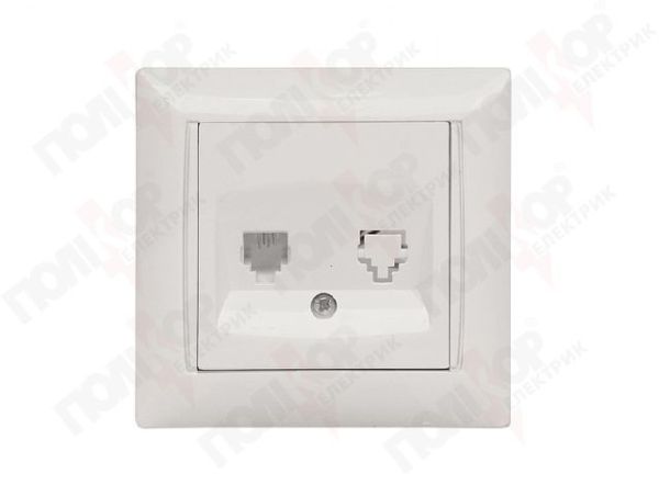 Розетка TF Luxel Primera 3010 біла(3010)