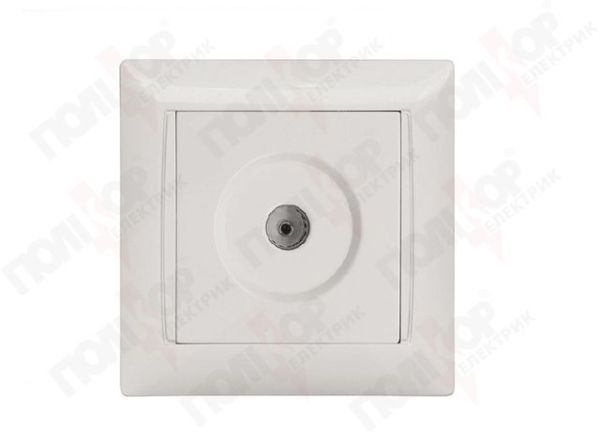 Розетка TV Luxel Primera 3009 біла(3009)