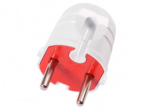 Вилка без з/к Luxel 1001 біла(1001)