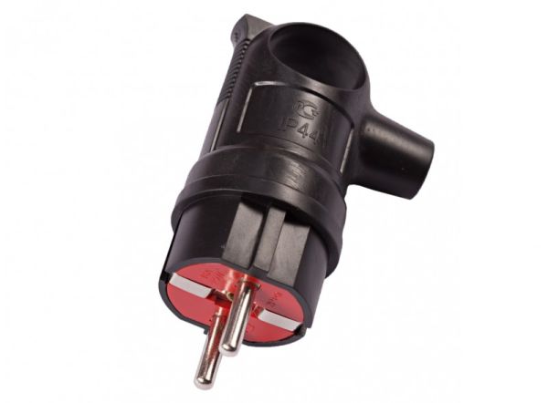 Вилка кутова КАУЧУК з з/к з кільцем Luxel 1130(1130)