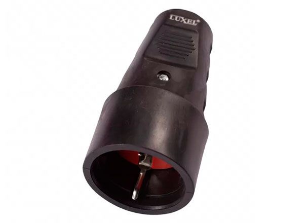 Гніздо штепсельне КАУЧУК з з/к Luxel 1127(1127)
