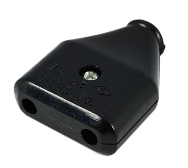 Штепсель плоский Luxel 11061 чорний(11061)