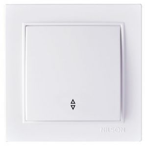 Выключатель 1-кл. проходной 27111007 Nilson Thor белый ()(27111007)