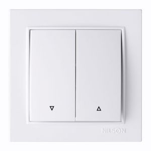 Выключатель 2-кл. проходной 27111009 Nilson Thor белый ()(27111009)
