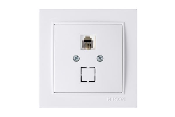 Розетка TF 27111040 Nilson Thor белая ()(27111040)