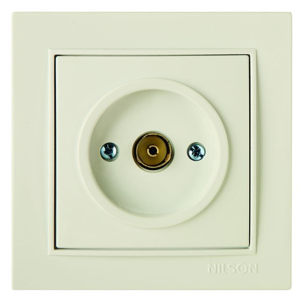 Розетка TV концевая 27121029 Nilson Thor белая(27111029)