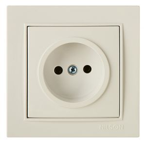 Розетка без з/к 27121015 Nilson Thor крем(27121015)