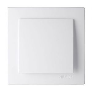 Выключатель 1-кл. 24111001 Nilson Touran белый (12шт/уп)(24111001)