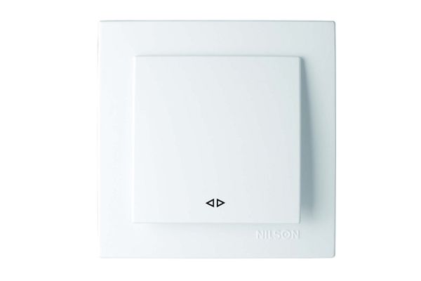 Выключатель 1-кл. перекрестный 24111010 Nilson Touran белый(24111010)