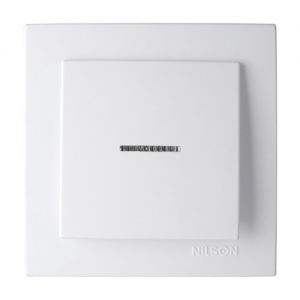 Выключатель 1-кл. с подсветкой 24111002   Nilson Touran белый(24111002)