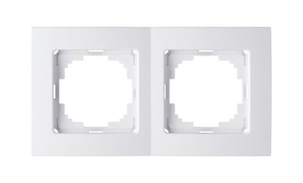 Рамка 2М универсальная 24110092 Nilson Touran белый (20шт/уп)(24110092)