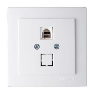 Розетка PC с модулем 24111044 Nilson Touran белая(24111044)