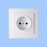 Розетка без з/к 24111015 Nilson Touran белая (12 шт/уп)(24111015)