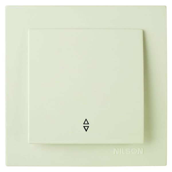 Выключатель 1-кл. проходной 24121007 Nilson Touran крем(24121007)