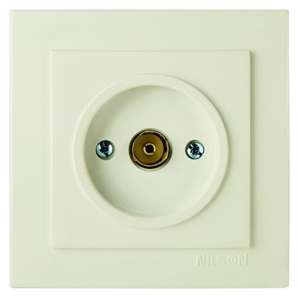 Розетка TV концевая 24121029 Nilson Touran крем ()(24121029)