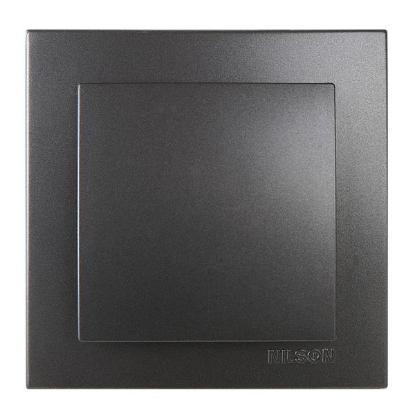 Выключатель 1-кл. 24161001 Nilson Touran антрацит(24161001)