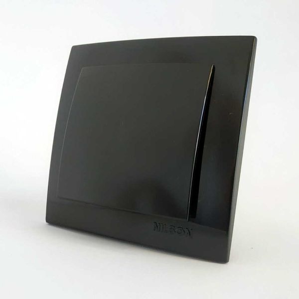 Выключатель 1-кл. 24221001 Nilson Touran черный(24221001)