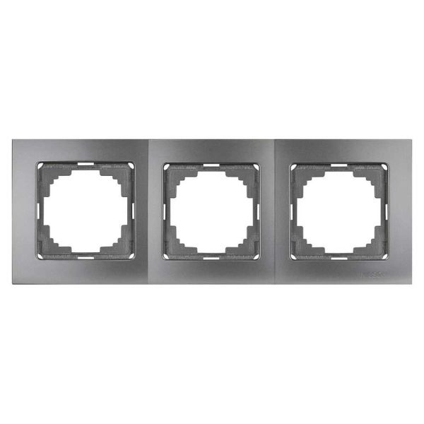 Рамка 3М универсальная 24160093 Nilson Touran антрацит(24160093)