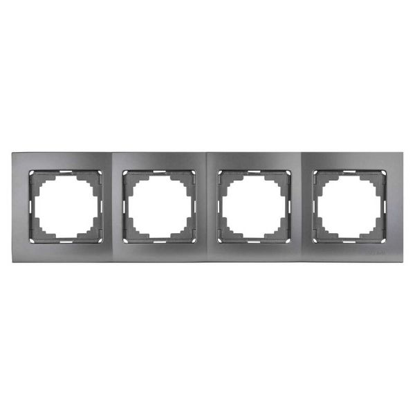 Рамка 4М универсальная 24160094 Nilson Touran антрацит ()(24160094)