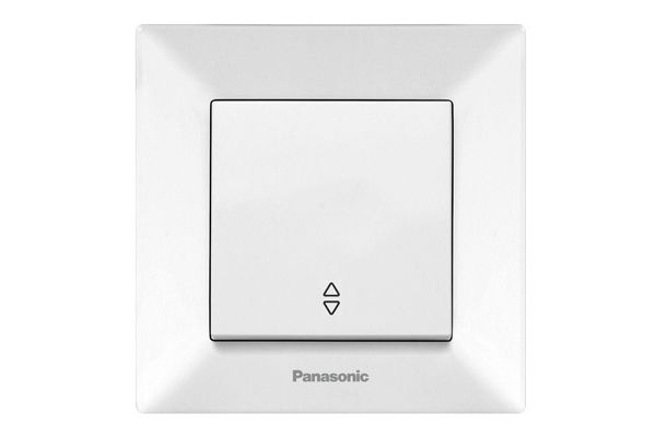 Выключатель 1-кл. проходной Panasonic Arkedia Slim бел. 0003-2WH (ЧП)(0003-2WH)