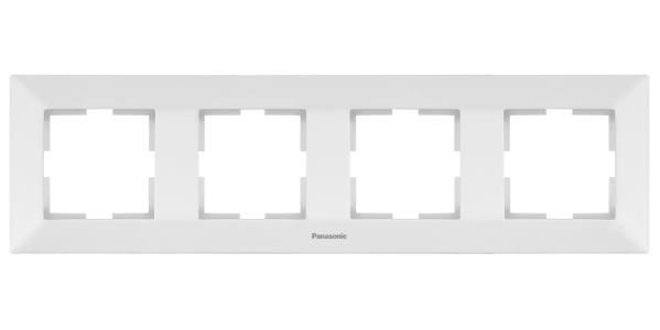 Рамка 4М гориз. Panasonic Arkedia Slim біл. 0804-2WH (ЧП)(0804-2WH)