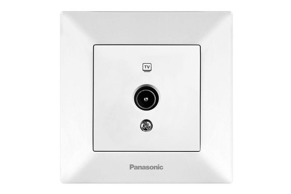 Розетка TV концевая Panasonic Arkedia Slim бел. 0451-2WH (ЧП)(0451-2WH)