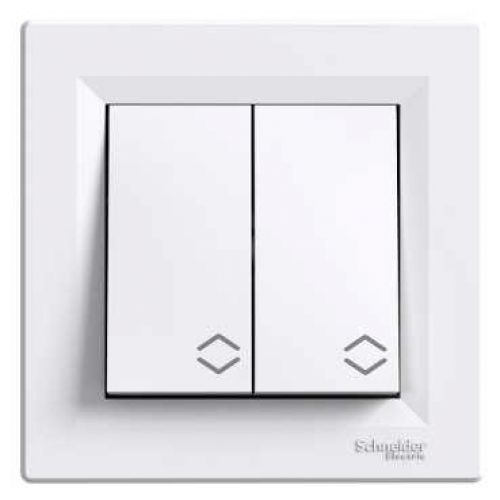 Выключатель 2 кл. проходной EPH0600121 ASFORA белый Schneider Electric(EPH0600121)