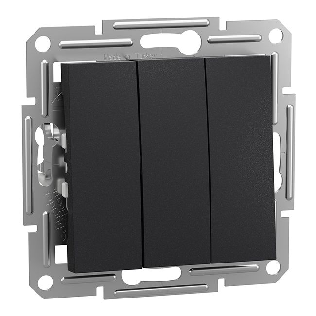Выключатель 3 кл. EPH2100171 ASFORA антрацит Schneider Electric(EPH2100171)