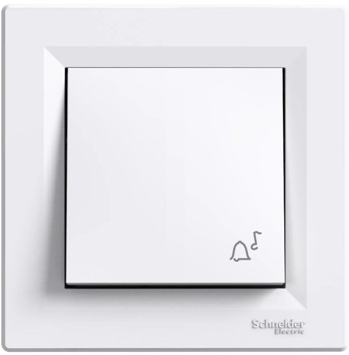 Кнопка "Звонок" самозаж. EPH0800121 ASFORA белый Schneider Electric(EPH0800121)
