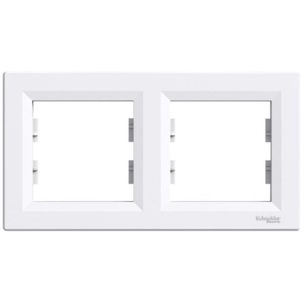 Рамка 2-местная гор  EPH5800221 ASFORA белый Schneider Electric(EPH5800221)