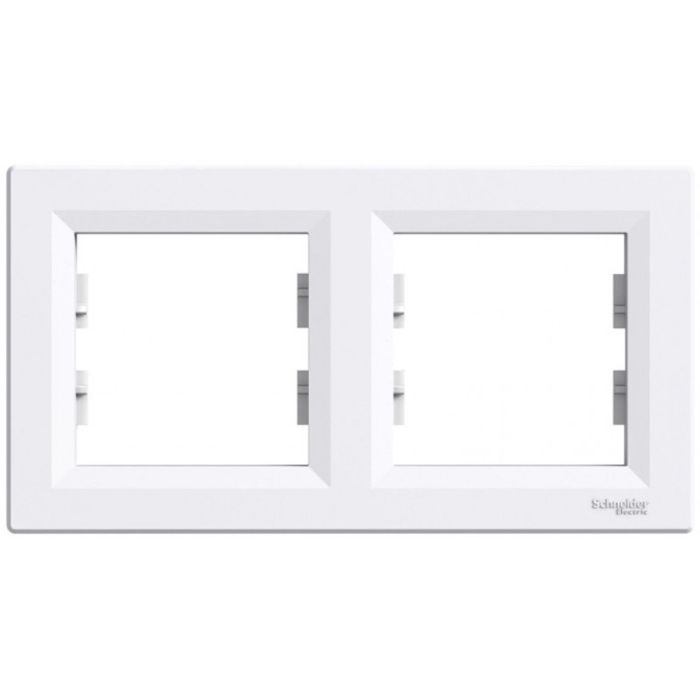 Рамка 2-местная гор  EPH5800221 ASFORA белый Schneider Electric(EPH5800221)