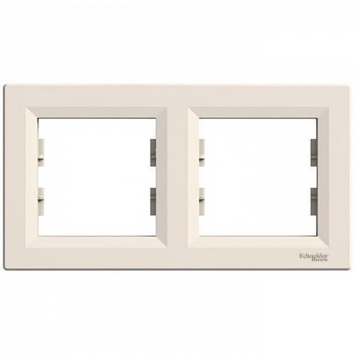 Рамка 2-местная гор  EPH5800223 ASFORA крем Schneider Electric(EPH5800223)