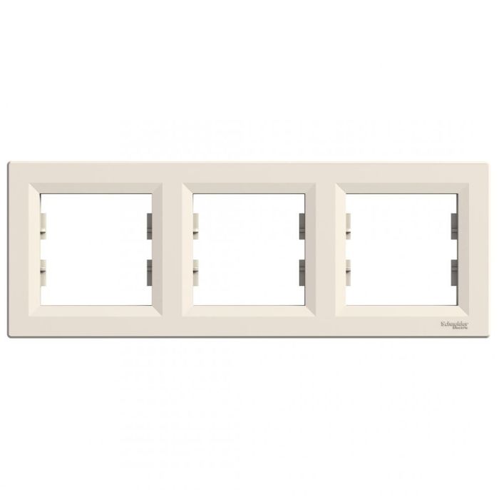 Рамка 3-местная гор  EPH5800323 ASFORA крем Schneider Electric(EPH5800323)