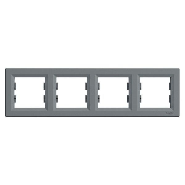 Рамка 4-местная гор  EPH5800462 ASFORA сталь Schneider Electric(EPH5800462)