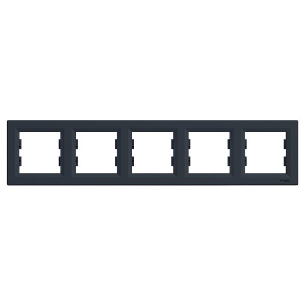 Рамка 5-местная гор  EPH5800571 ASFORA антрацит Schneider Electric(EPH5800571)